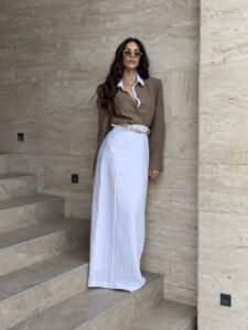 Suknja Monaco White